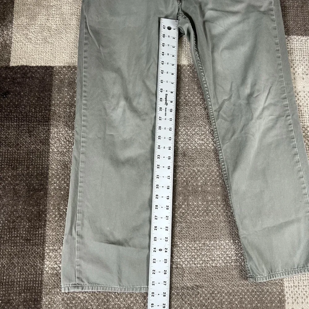 Polo Ralph‎ Lauren 650 Pants Men 35X30 Army Green Straight Chino VTG 100% Cotton